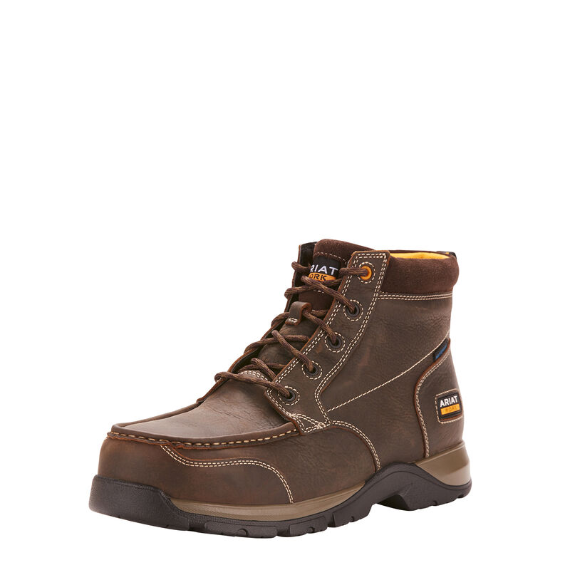 Ariat Edge Lte Chukka Waterproof Composite Toe - Miesten Ruskea Työsaappaat ( XCBDKF-581 )